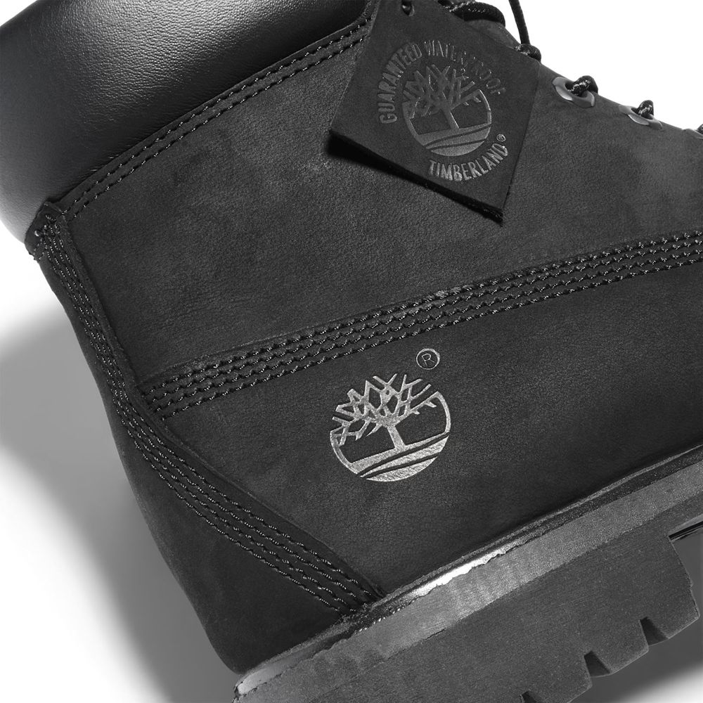 Timberland Μποτες Χιονιού Ανδρικα Μαυρα - 6-Inch Premium Waterproof - Greece 0619824-VG